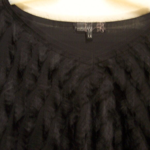 Wonder Woman Black Ruffled Blouse - Picture 1 of 3
